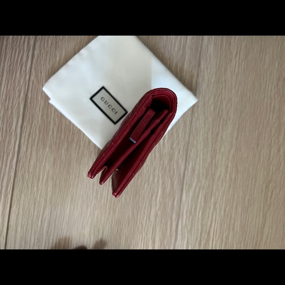 Authentic Gucci Marmont Red Card Case Wallet - Picture 5 of 7